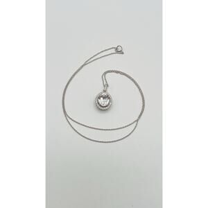 925 Silver White Topaz Stone Oval Pendant Round Link Chain Necklace Awesome Set